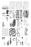 Grunge Series - Textures (CjS-200) Large Steel Stamping Nail Art Plate