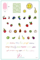 Fruit Cocktail Collection – Tropical Sensation (CjS-211) Large Steel Stamping Plate