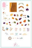 Forever Autumn (CjS-86) Large Steel Stamping Plate