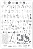 Blossoming Romance (CjS V-18) Large Steel Stamping Plate