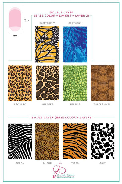 Texture Essentials – Wild Kingdom (CjS-77) Large Steel Stamping Plate