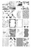 Grunge Series – Chic (CjS-201) Large Steel Stamping Plate