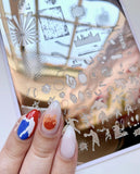 Grunge Series - Sports (CjS-203) Large Steel Stamping Nail Art Plate