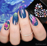 Grunge Series - Textures (CjS-200) Large Steel Stamping Nail Art Plate