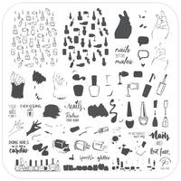 But First, Nails (CjS-192) Medium 8x8 Steel Stamping Plate