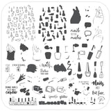 But First, Nails (CjS-192) Medium 8x8 Steel Stamping Plate