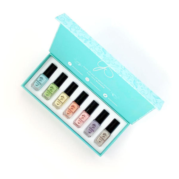 Pastel Stamping Polish Kit – 7 Colors