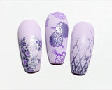 Grunge Series - Textures (CjS-200) Large Steel Stamping Nail Art Plate
