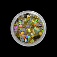 Holo Silver / Gold Hearts - Shapes - Stacker Pot